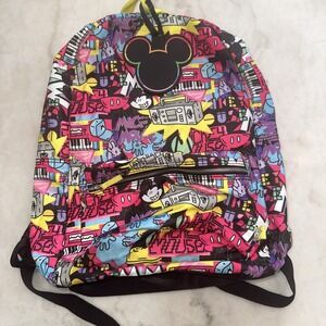 Disney Parks Artist Series Rafael Faria Retro Mickey Mouse‎ Adult Backpack NWT